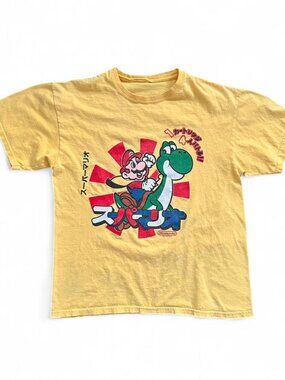 Vintage Super Mario Nintendo Graphic T Shirt Japan Mens Large 2009